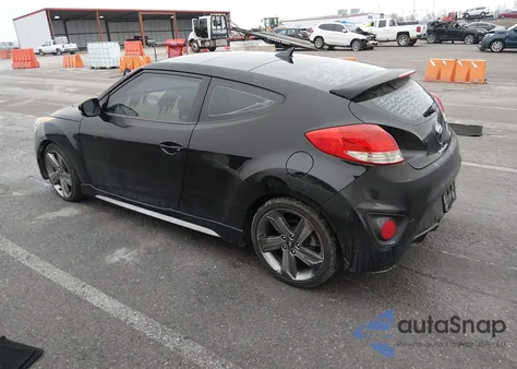 2013 Hyundai Veloster Turbo W/Blue z USA, uszkodzony, nr VIN KMHTC6AE9DU119659